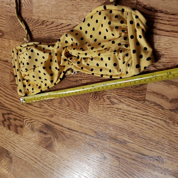 (M) Mossimo Supply Co. Polka Dot Print Bikini Top Beachwear Pool Vacation - Picture 4 of 8